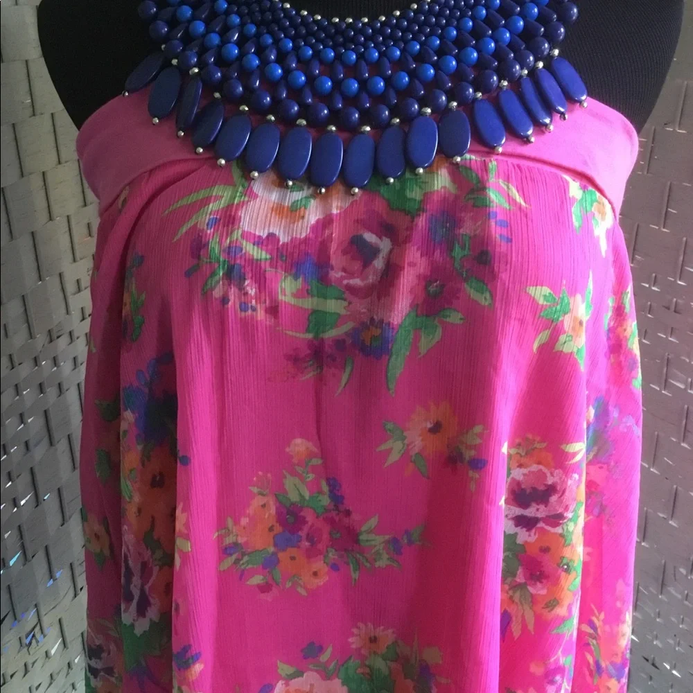 💙🌸 Blue Statement Bib Necklace 🌸💙New💙🌸 - Picture 4 of 13